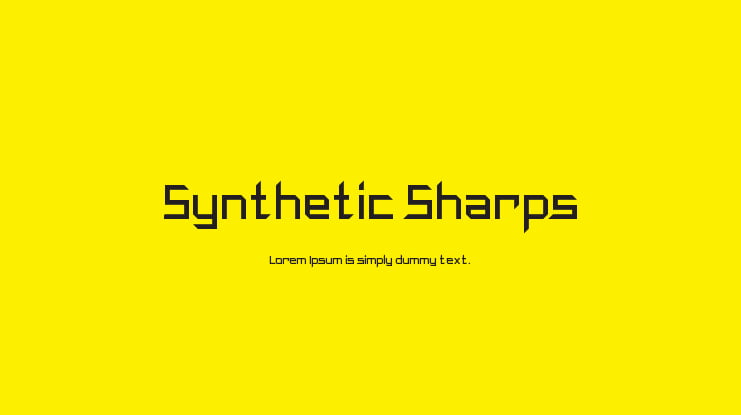 Synthetic Sharps Font Family