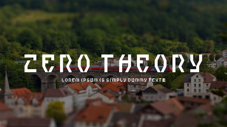 Zero Theory Font