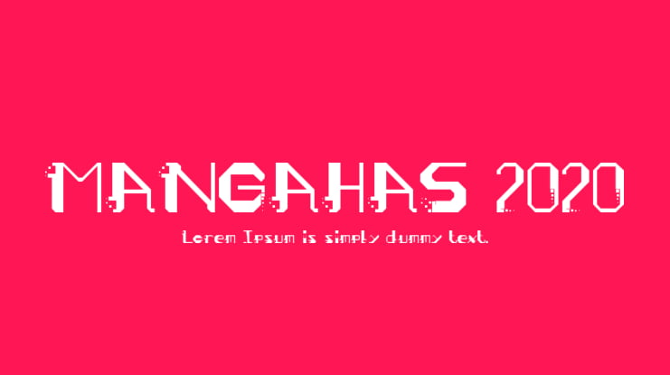 MANGAHAS 2020 Font