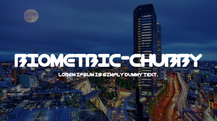 BioMetric-Chubby Font Family
