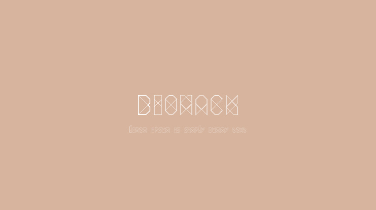 Biohack Font
