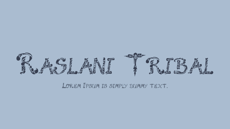 Raslani Tribal Font