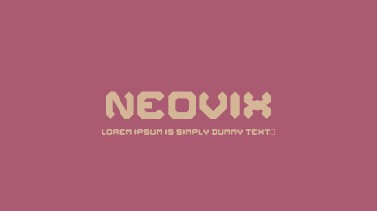 Neovix Font