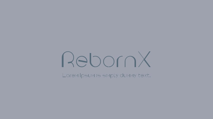 RebornX Font
