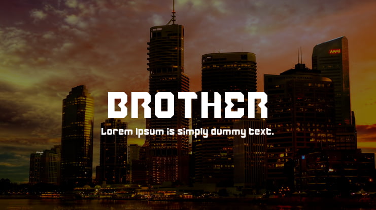 BROTHER Font Family