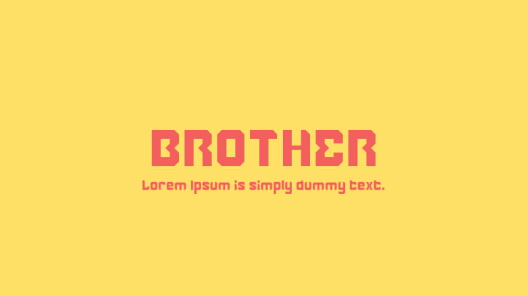 BROTHER Font Family