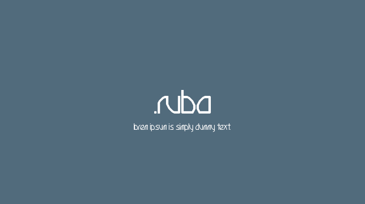 .Ruba Font
