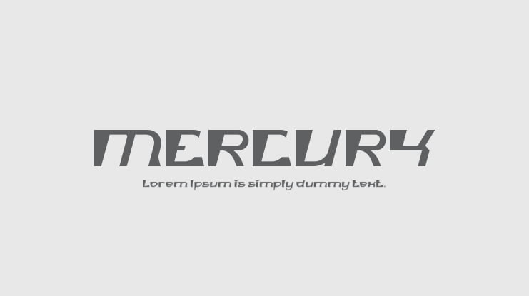 MERCURY Font Family