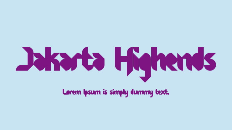 Jakarta Highends Font
