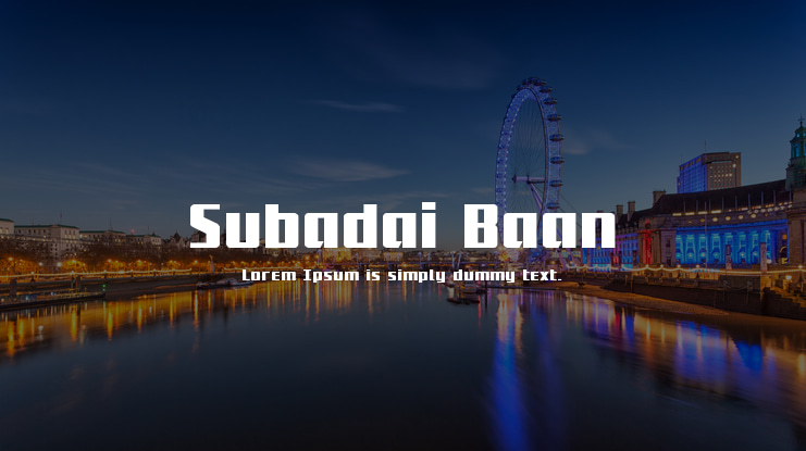 Subadai Baan Font Family
