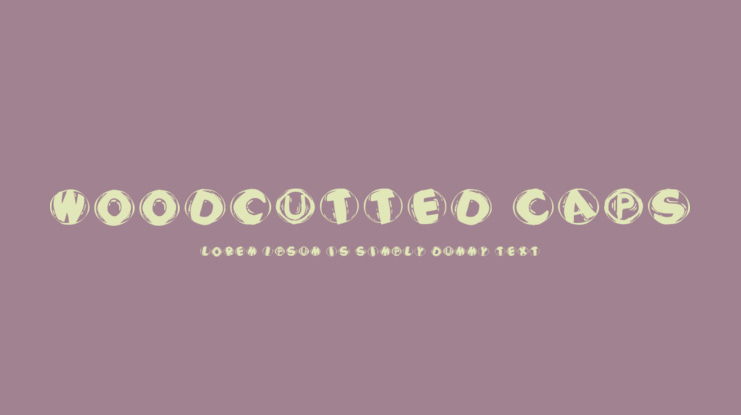 Woodcutted Caps Font Family
