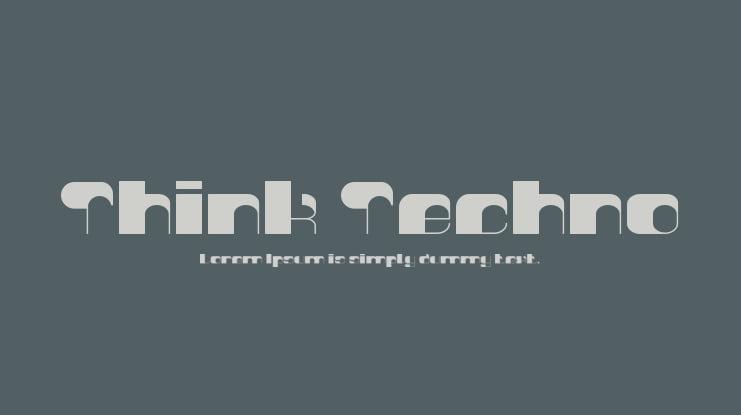 Think Techno Font Family