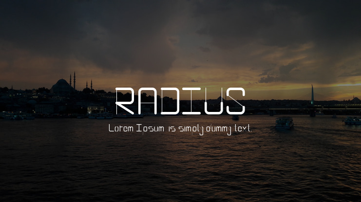 RADIUS Font