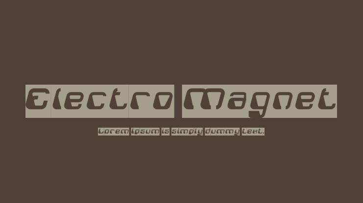 Electro Magnet Font Family