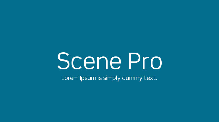 Scene Pro Font Family
