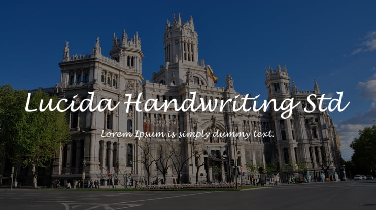 Lucida Handwriting Std Font Family
