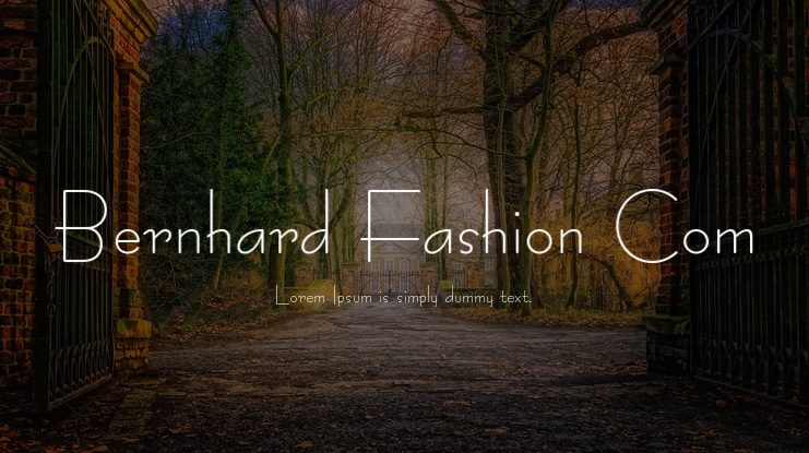 Bernhard Fashion Com Font