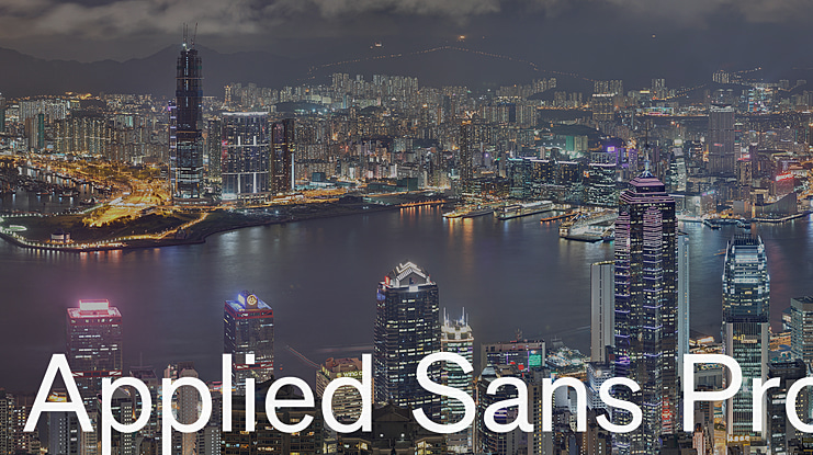 Applied Sans Pro Font Family