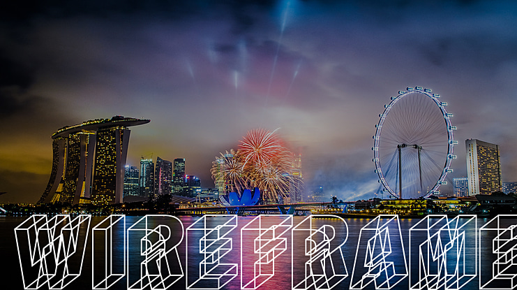 Wireframe Font