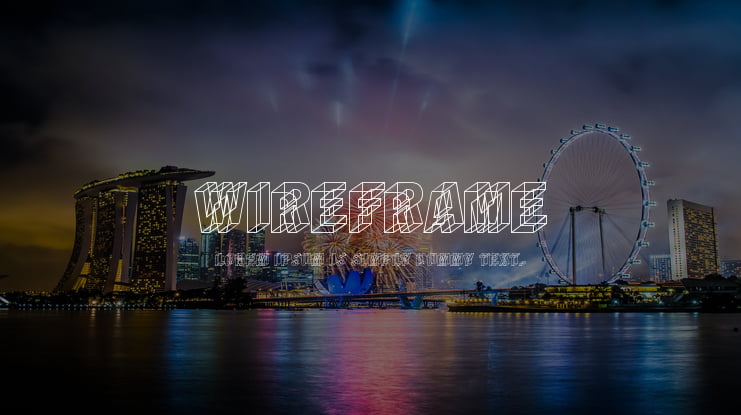 Wireframe Font
