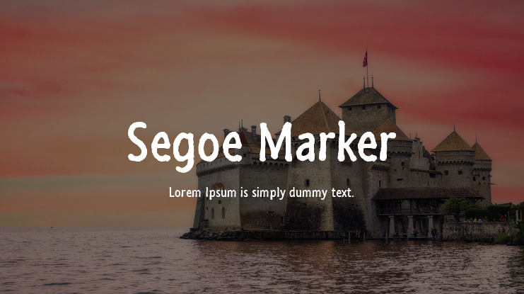 Segoe Marker Font