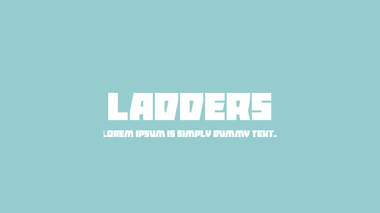 Ladders Font