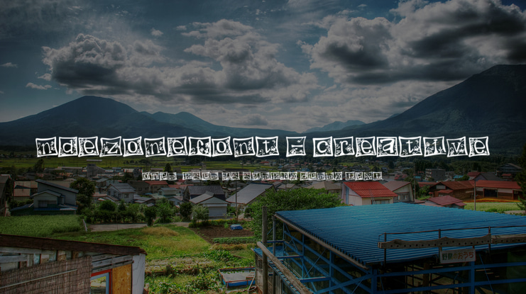 Indezonefont - creative Font
