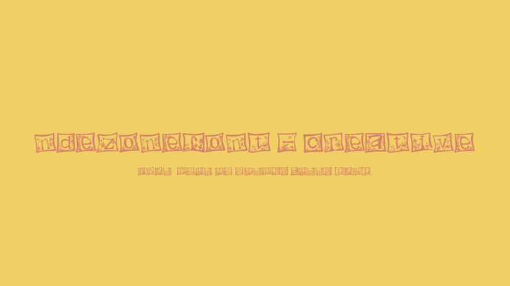 Indezonefont - creative Font