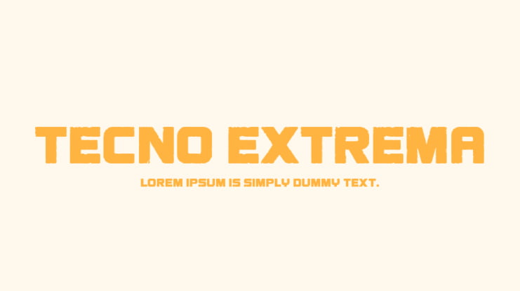 Tecno Extrema Font