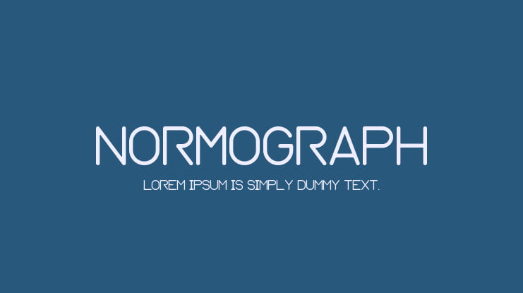 Normograph Font