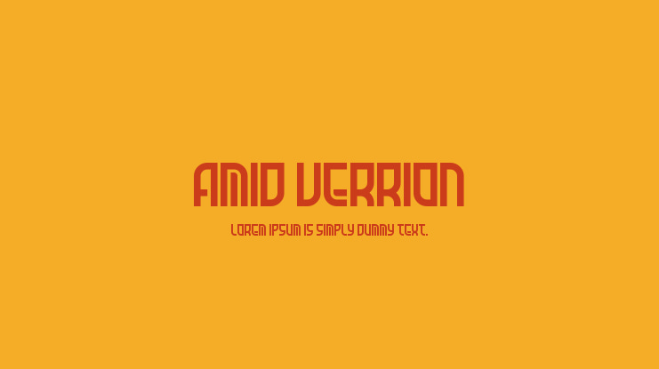 Amid Verrion Font