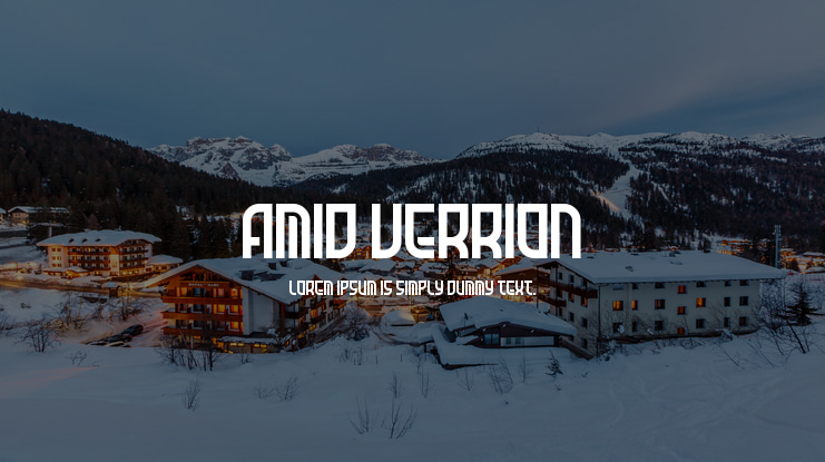 Amid Verrion Font