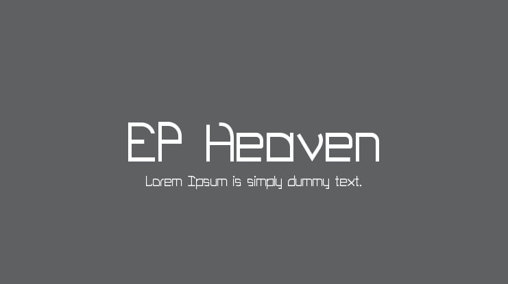 EP Heaven Font