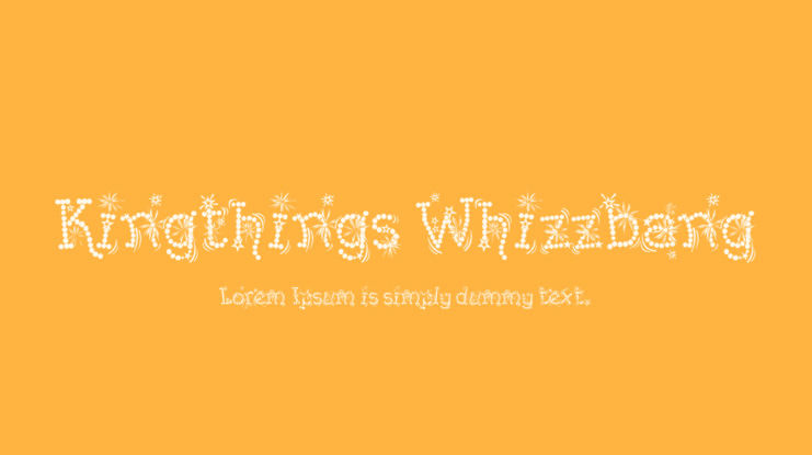 Kingthings Whizzbang Font