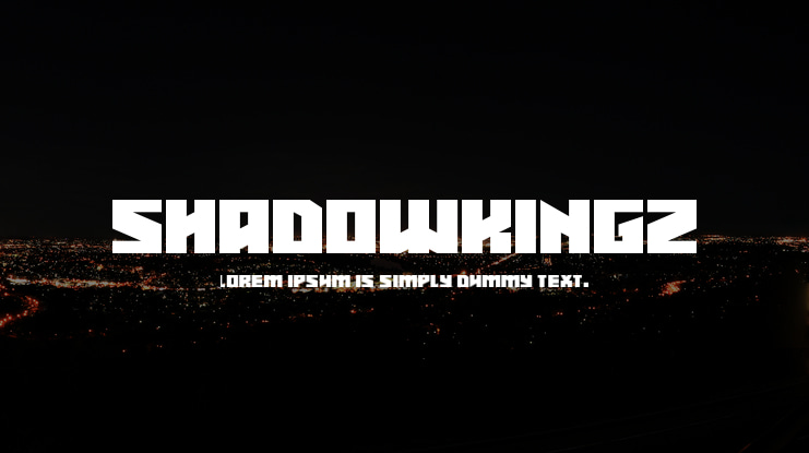Shadowkingz Font