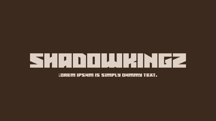 Shadowkingz Font