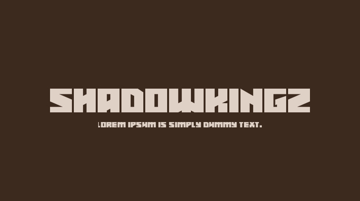 Shadowkingz Font