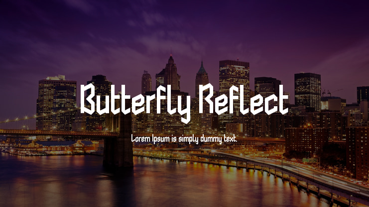 Butterfly Reflect Font