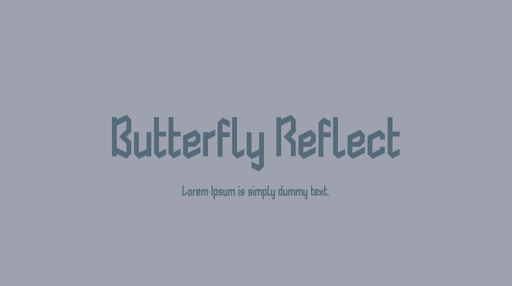 Butterfly Reflect Font