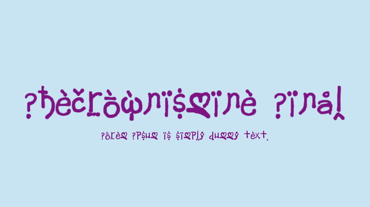 Thecrownismine Final Font