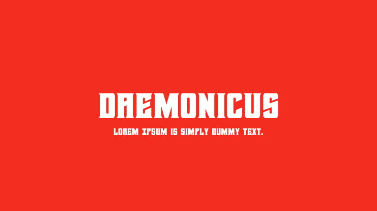 Daemonicus Font Family