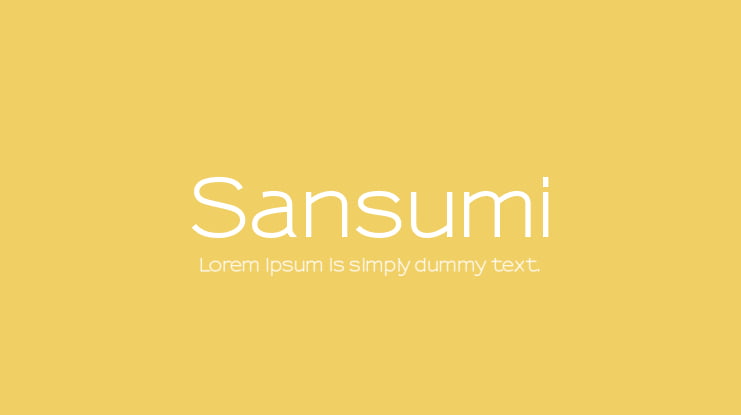 Sansumi Font Family