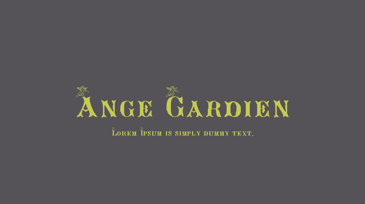 Ange Gardien Font