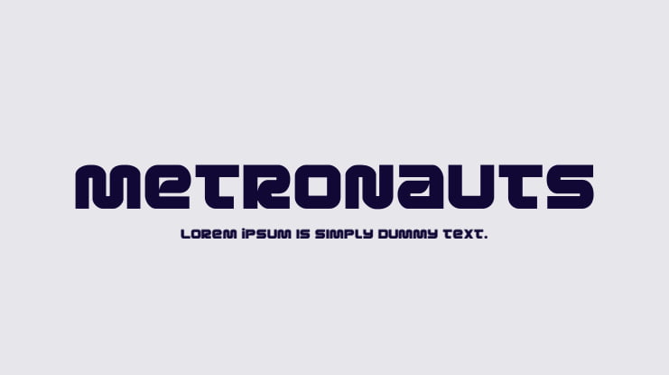 Metronauts Font Family