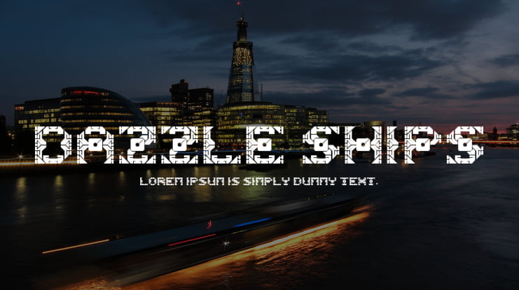 Dazzle Ships Font