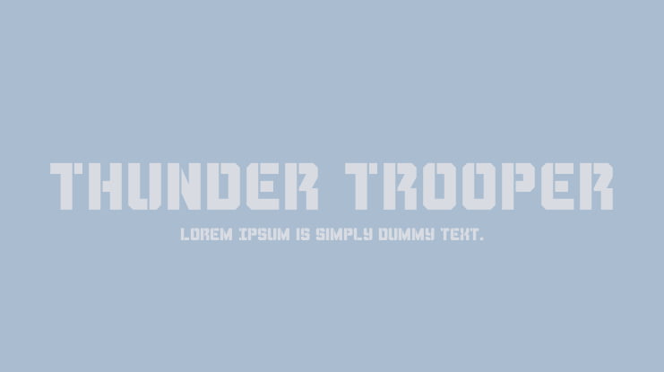 Thunder Trooper Font Family