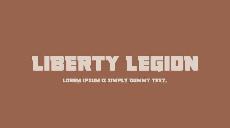 Liberty Legion Font Family