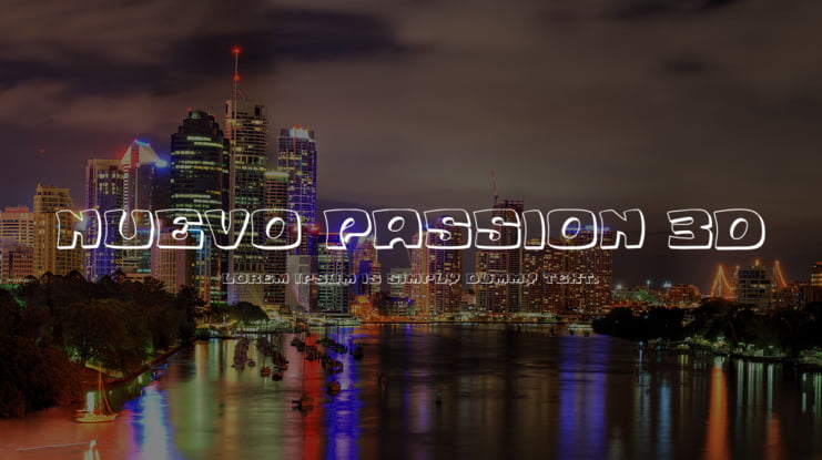 Nuevo Passion 3D Font Family