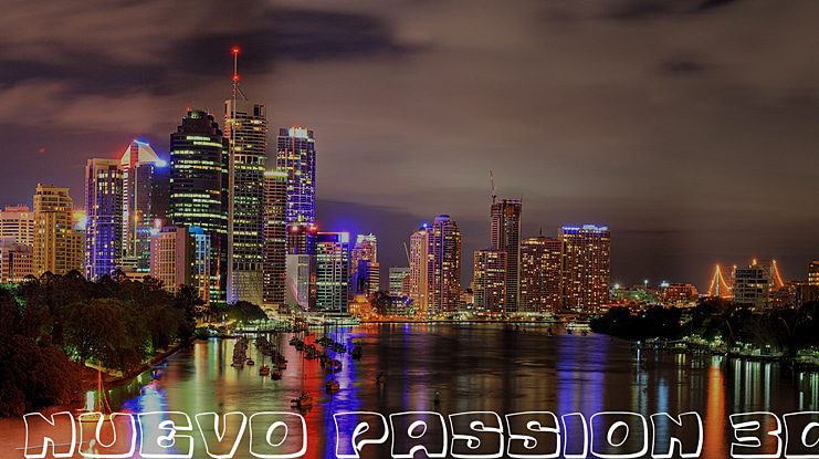 Nuevo Passion 3D Font Family