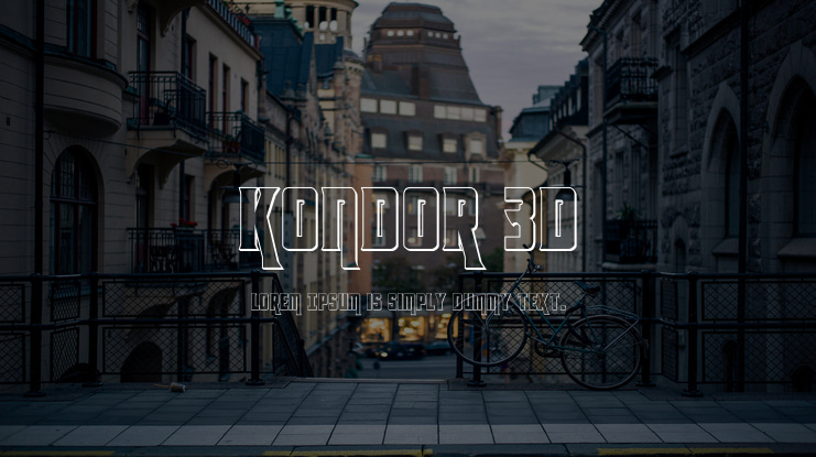 Kondor 3D Font Family